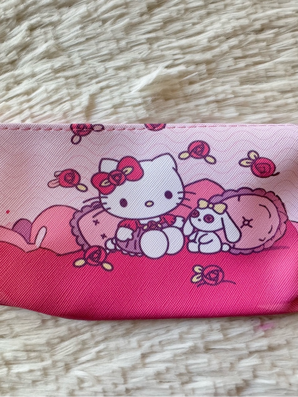 Hello Kitty Pink and Light Pink Cosmetic pencil Pouch